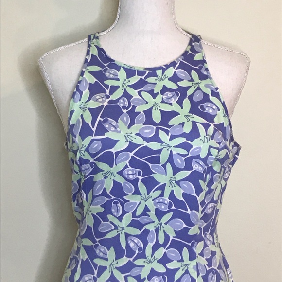 VTG 90s Lilly Pulitzer Open Back Dress Halter Sz 6 - Picture 2 of 7